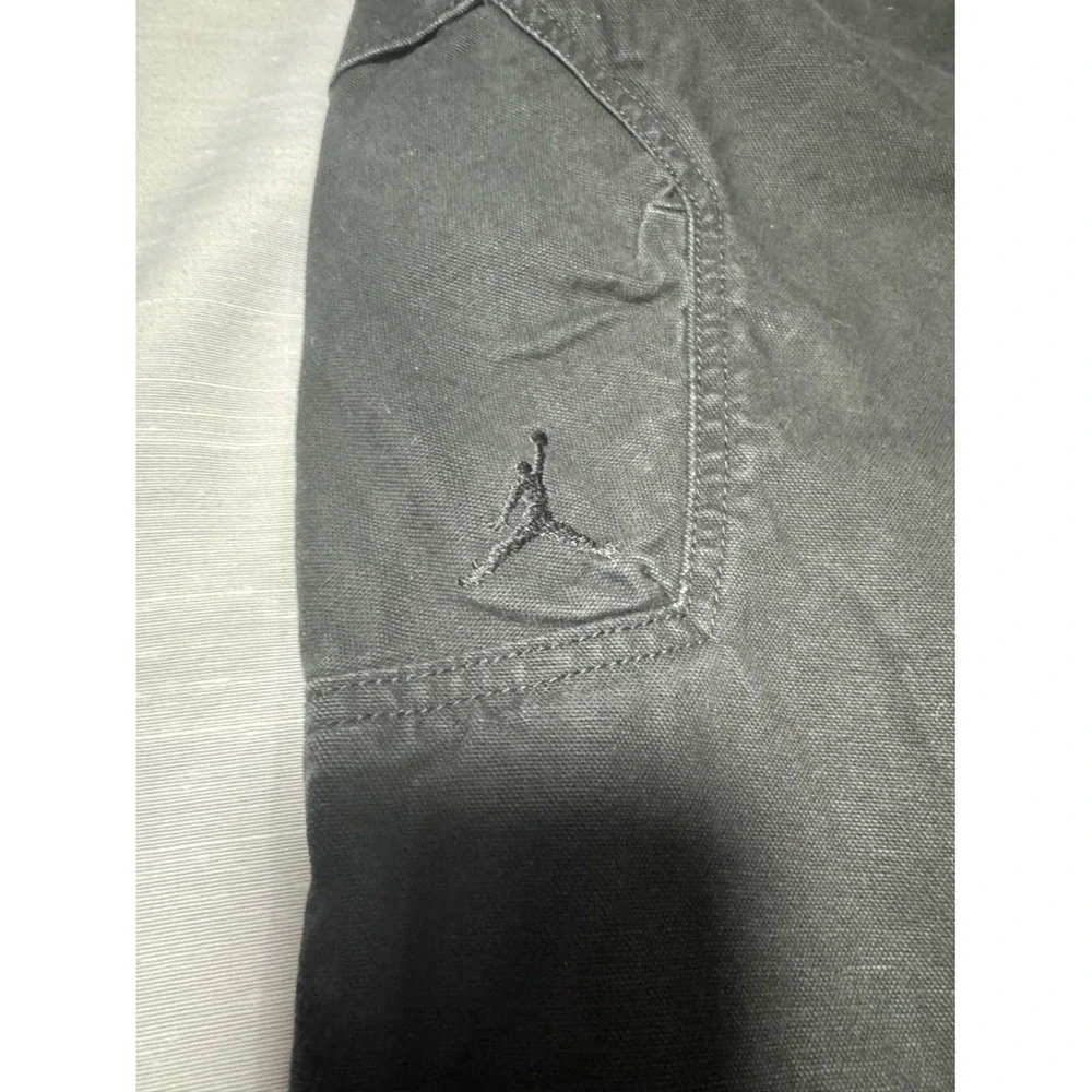 Jordan Black Cargo Pants‎ Size Large Elastic Waist 28-31x27